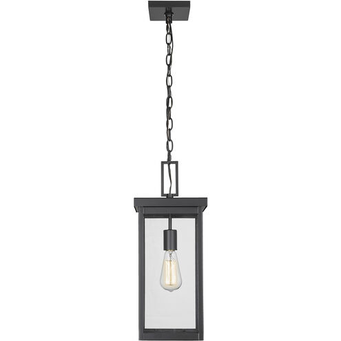 Barkeley 1 Light 8 inch Powder Coated Black Outdoor Hanging Lantern